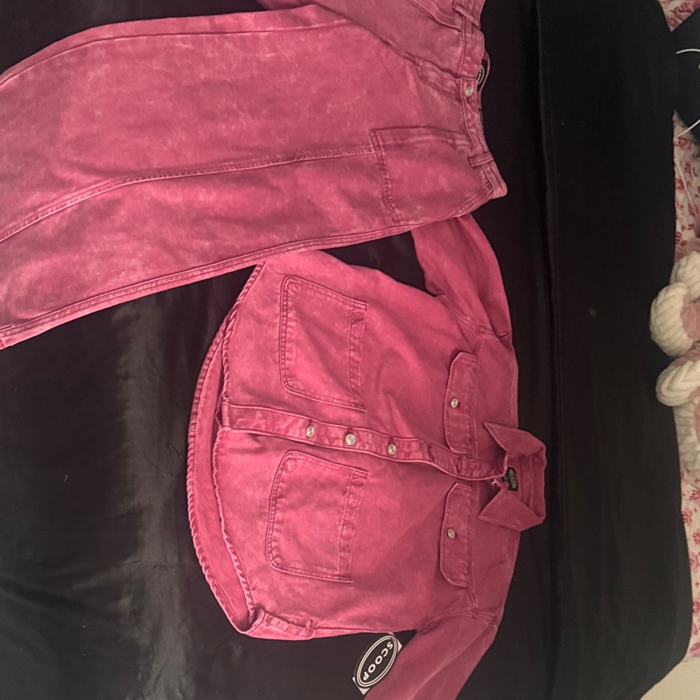 Pink Jeans 2 peace set